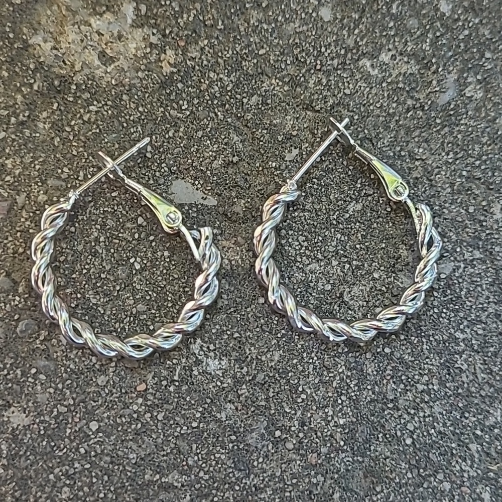 2 for $14! Silver Hoop Earrings NWOT